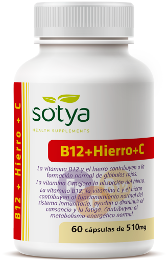 Sotya B12 + Iron + C 60 Capsules 510 mg