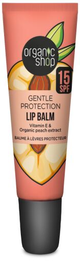 Organic Shop Lip Balm with Peach Extract SPF 15 10 ml