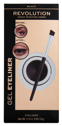 Revolution Beauty London Black Eyeliner Gel 3 gr