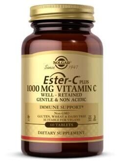 Solgar Ester C Plus 1000 mg 60 Tablets