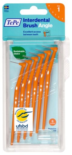 TePe Angle Interdental Brush 0.45 Orange 6 Units