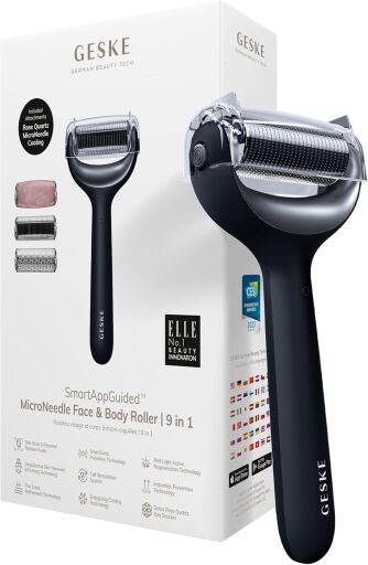 Geske Smart App Guided 9-in-1 Facial and Body Roller (4 Pieces)