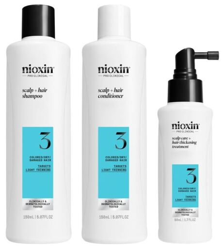Nioxin System Kit 3 Treatment for Dyed Hair Mild Weakening 3 Pieces