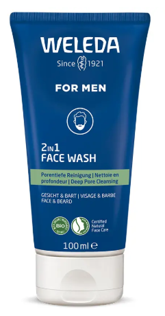 Weleda For Men 2-in-1 Face & Beard Cleansing Gel 100 ml