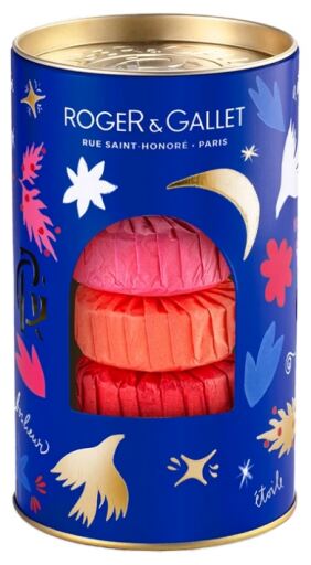 Roger & Gallet Lot 3 Red Ginger, Fig Flower and Rose Soaps 100 gr