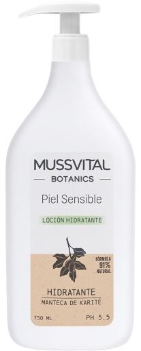 Mussvital Botanics Moisturizing Body Lotion Sensitive Skin 750 ml