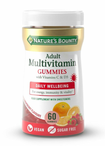 Nature's Bounty Adult Multivitamin with Vitamin C and D3 60 Gummies