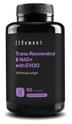 Zenement Trans Resveratrol-Nad+ with EVOO 90 Capsules
