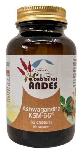 El Oro De Los Andes Ashwagandha 500 mg 60 Capsules