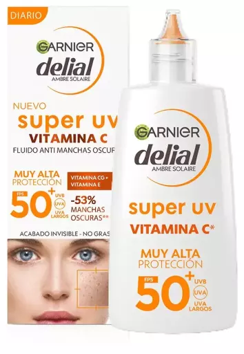Garnier Delial Super Uv Vitamin C Anti-Stain SPF 50+ 40 ml