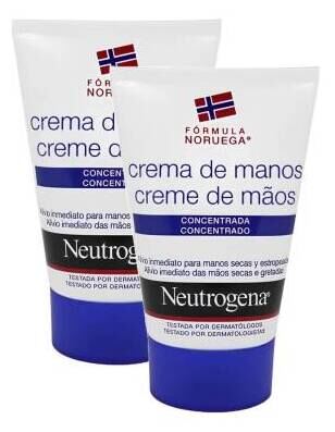 Neutrogena Concentrated Hand Cream 50ml Twin Pack Blue Tube