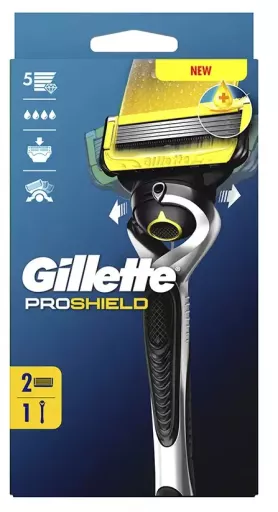 Gillette Fusion Proshield Machine + 2 Replacement Parts