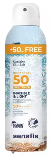 Sensilis Invisible & Light Body Spray Spf50+ 250 ml