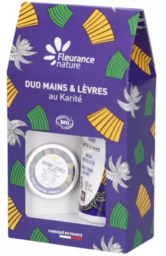 Fleurance Nature Duo Mains & L&egrave;vres Karit&eacute; 2 Pieces