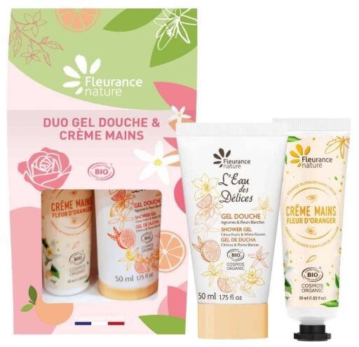 Duo Gel Douche et Cr&egrave;me Mains Agrumes &amp; Fleur d'Oranger 2 Pieces