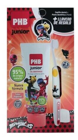 Dentaid Pack Phb Junior Brush + Paste + Gadget Lady Bug 20