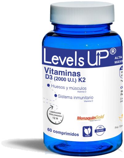 Bioserum Levels Up Vitamin D3 and K2 60 Tablets