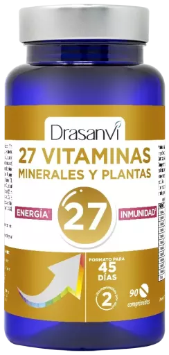 Drasanvi 27 Vitamins + Minerals Energy & Immunity 90 Capsules